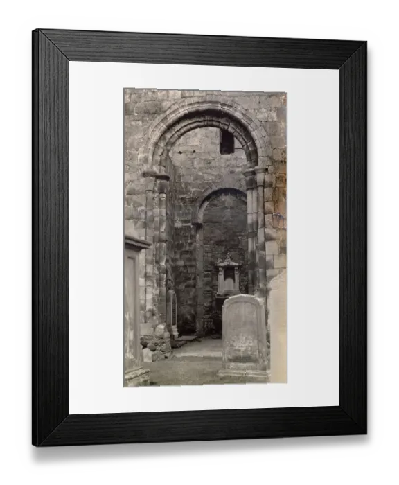 Framed Print : Ruined Chapel of St Regulus (St Rule), looking west, St Andrews, Fife, Scotland Date: 1930s Framed Print : Ruined Chapel of St Regulus (St Rule), looking west, St Andrews, Fife, Scotland Date: 1930s
