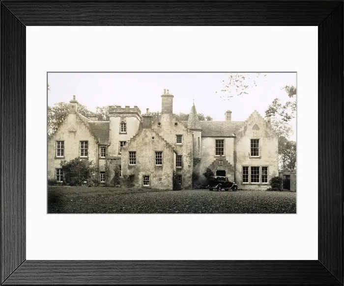 Framed Print : Wormiston House, viewed from the drive, Fife, Scotland Date: 1930s Framed Print : Wormiston House, viewed from the drive, Fife, Scotland Date: 1930s