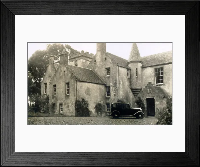 Framed Print : Wormiston House, viewed from the drive, Fife, Scotland Date: 1930s Framed Print : Wormiston House, viewed from the drive, Fife, Scotland Date: 1930s