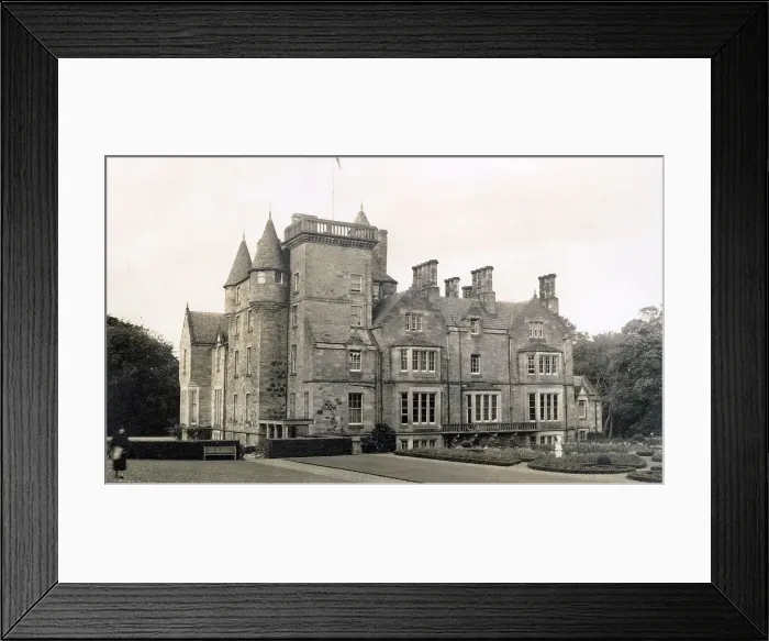 Framed Print : Kilconquhar House, viewed from the gardens, in the village of Kilconquhar, Fife, Scotland Date: 1930s Framed Print : Kilconquhar House, viewed from the gardens, in the village of Kilconquhar, Fife, Scotland Date: 1930s