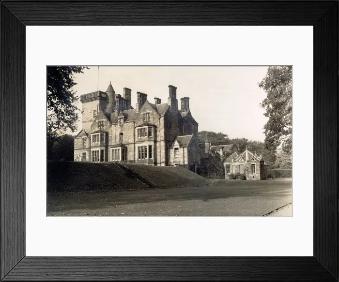 Framed Print : Kilconquhar House, viewed from the lawn, Kilconquhar, Fife, Scotland Date: 1930s Framed Print : Kilconquhar House, viewed from the lawn, Kilconquhar, Fife, Scotland Date: 1930s