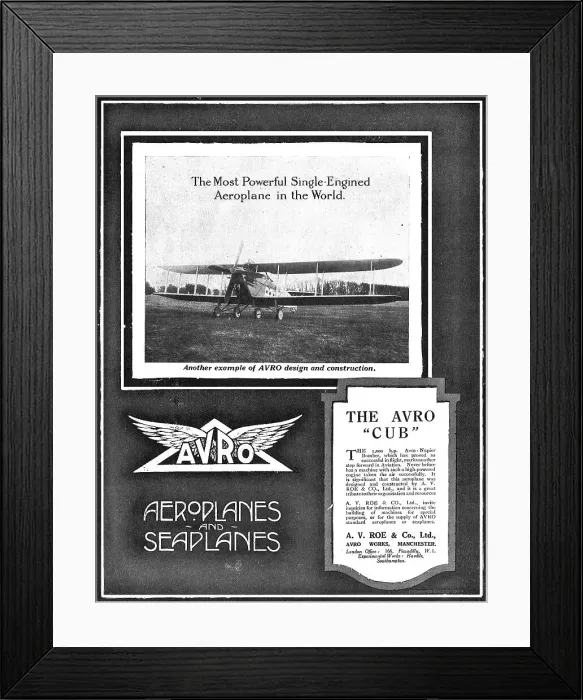 Framed Print : A. V. Roe & Co Ltd Framed Print : A. V. Roe & Co Ltd