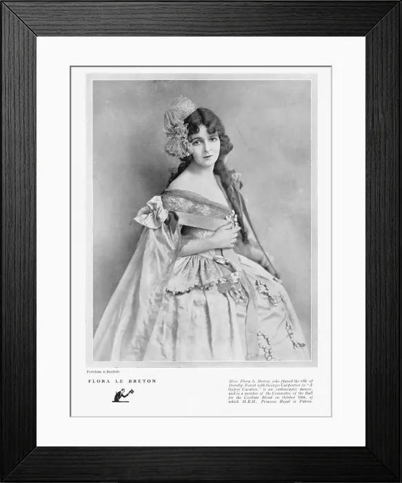 Framed Print : British Silent Screen actress Flora Le Breton, 1922 Framed Print : British Silent Screen actress Flora Le Breton, 1922