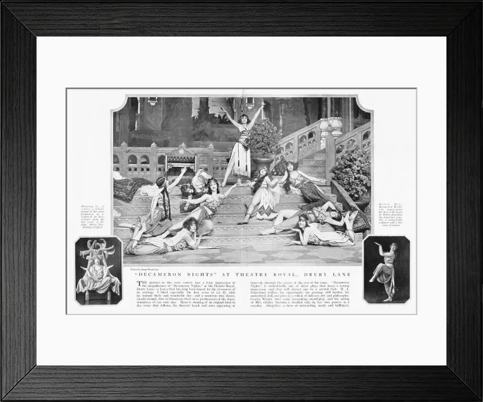 Framed Print : Decameron Nights at the Theatre Royal, Drury Lane, London