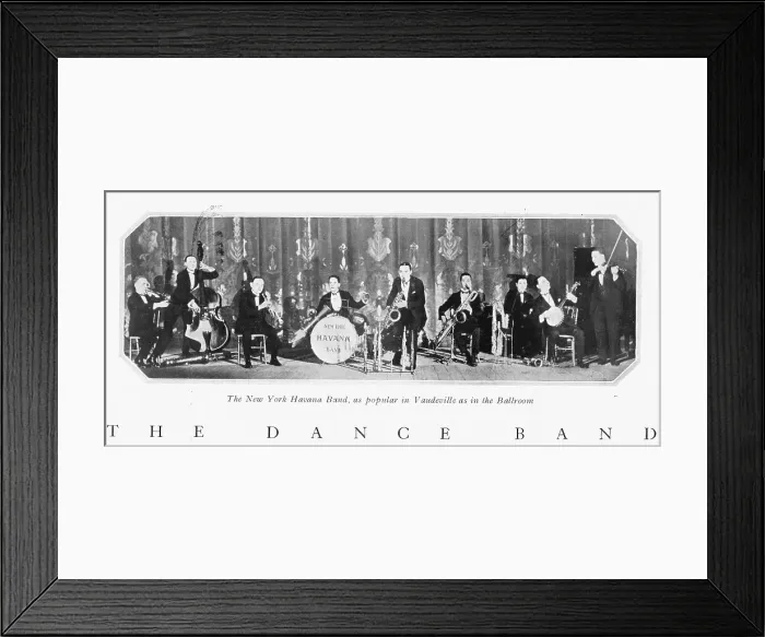 Framed Print : The New York Havana Band, 1922 Framed Print : The New York Havana Band, 1922