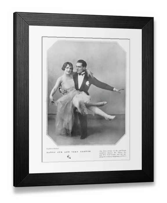 Framed Print : Exhibition dancers Danny Fer and Vera Copper Framed Print : Exhibition dancers Danny Fer and Vera Copper