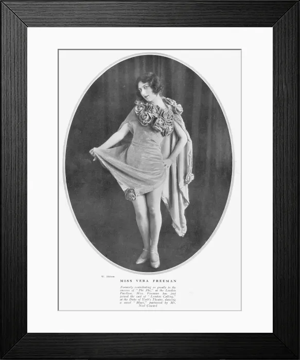 Framed Print : The actress and dancer Vera Freeman, December 1923 Framed Print : The actress and dancer Vera Freeman, December 1923
