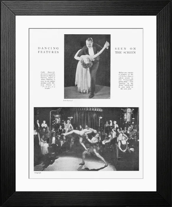 Framed Print : Two dancing features from the Screen, December 1923 Framed Print : Two dancing features from the Screen, December 1923