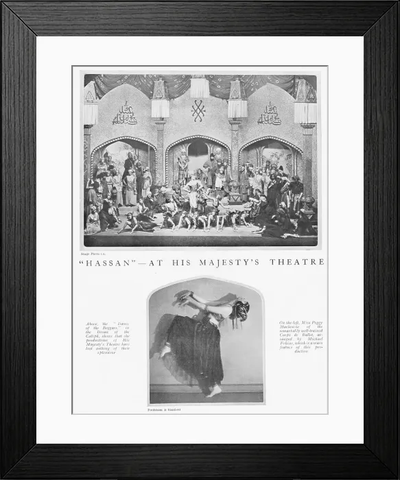 Framed Print : Two photos from the show Hassan at His Majesty's Theatre Framed Print : Two photos from the show Hassan at His Majesty's Theatre