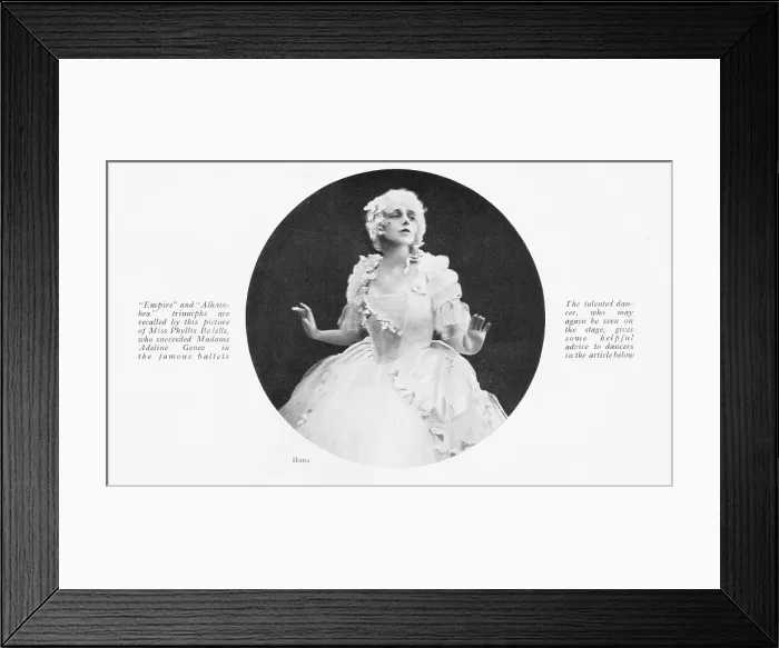 Framed Print : A portrait of the dancer Phyllis Bedells, December 1923 Framed Print : A portrait of the dancer Phyllis Bedells, December 1923