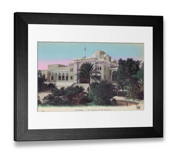 Framed Print : The entrance and gardens to the Casino at Biskra, Algeria Framed Print : The entrance and gardens to the Casino at Biskra, Algeria
