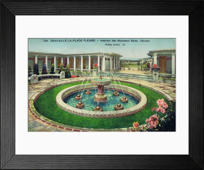 Framed Print : Deauville De la Plage Fleurie and the interior of the Atrium