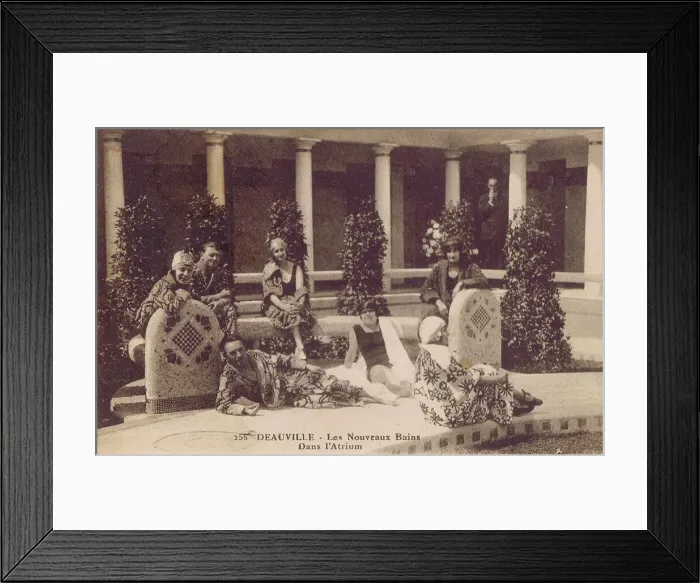 Framed Print : New public baths at Deauville De la Plage Fleurie Framed Print : New public baths at Deauville De la Plage Fleurie