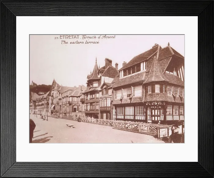 Framed Print : View of the eastern terrace at the Falaise d'Amont, Etretat Framed Print : View of the eastern terrace at the Falaise d'Amont, Etretat