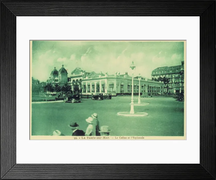 Framed Print : A view of the Casino and esplanade at La Baule, 1920s Framed Print : A view of the Casino and esplanade at La Baule, 1920s