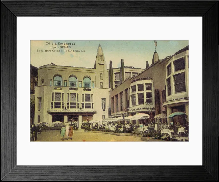 Framed Print : Exterior of the Balneum Casino and the Bar Emeraude, Dinard Framed Print : Exterior of the Balneum Casino and the Bar Emeraude, Dinard