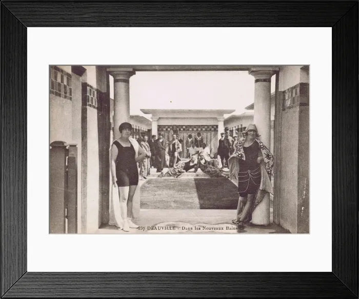 Framed Print : New public baths at Deauville De la Plage Fleurie Framed Print : New public baths at Deauville De la Plage Fleurie