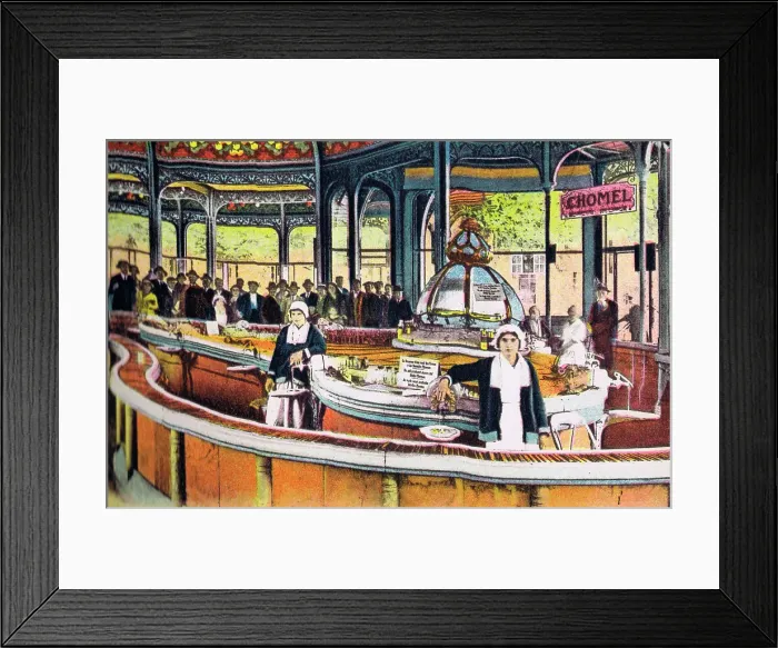 Framed Print : Source Chomel at Vichy, 1920s Framed Print : Source Chomel at Vichy, 1920s