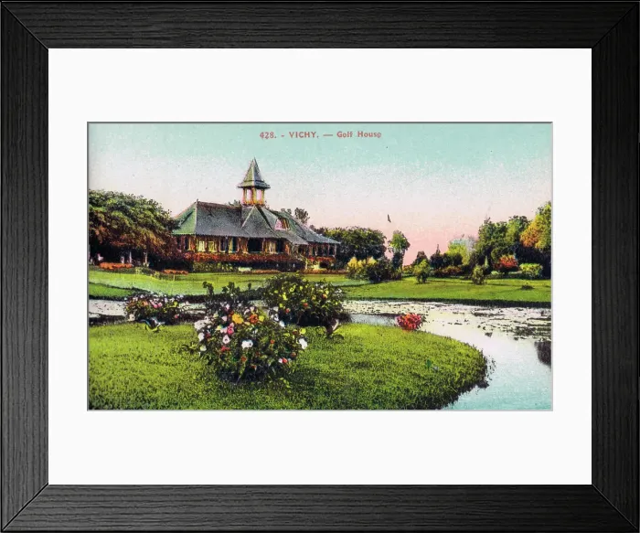 Framed Print : A view of the Golf House at Vichy, 1920s Framed Print : A view of the Golf House at Vichy, 1920s