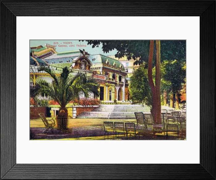 Framed Print : A view of the Casino and outdoor theatre at Vichy, 1920s Framed Print : A view of the Casino and outdoor theatre at Vichy, 1920s