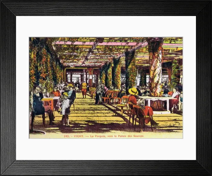 Framed Print : A view of the Pergola outside the Palais des Sources, Vichy Framed Print : A view of the Pergola outside the Palais des Sources, Vichy