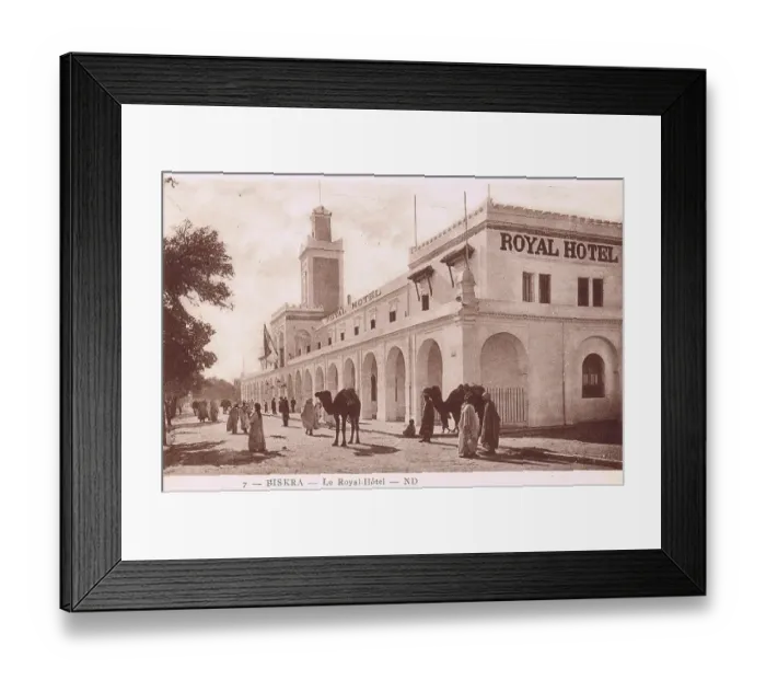 Framed Print : An external view of the Royal Hotel in Biskra, Algeria Framed Print : An external view of the Royal Hotel in Biskra, Algeria