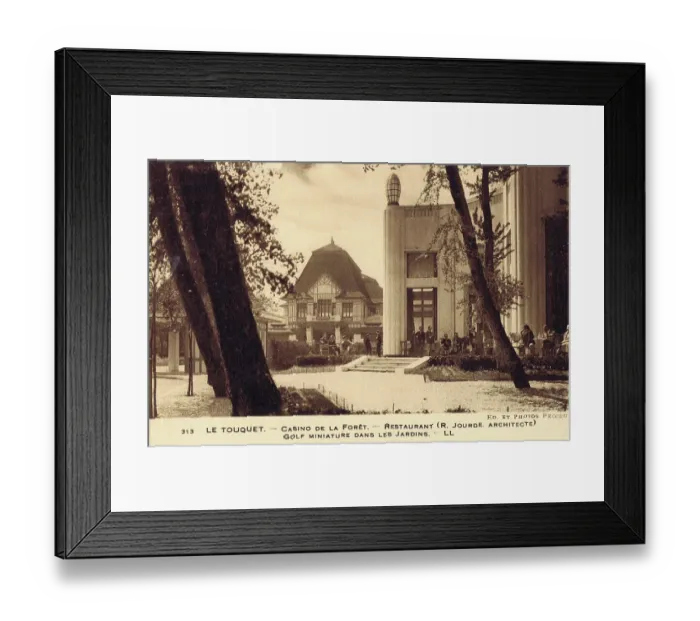 Framed Print : Casino de la Foret and restaurant de la Foret, Le Touquet Framed Print : Casino de la Foret and restaurant de la Foret, Le Touquet