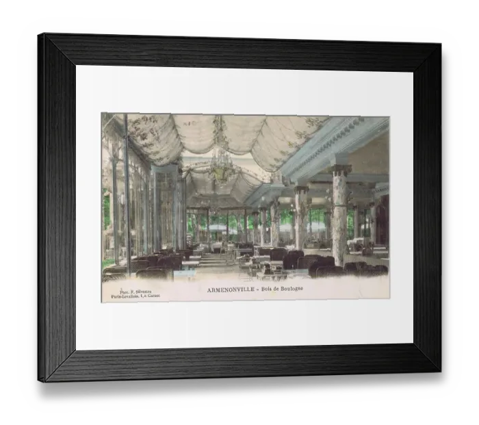 Framed Print : Interior of the Armenonville, Bois de Boulogne Framed Print : Interior of the Armenonville, Bois de Boulogne