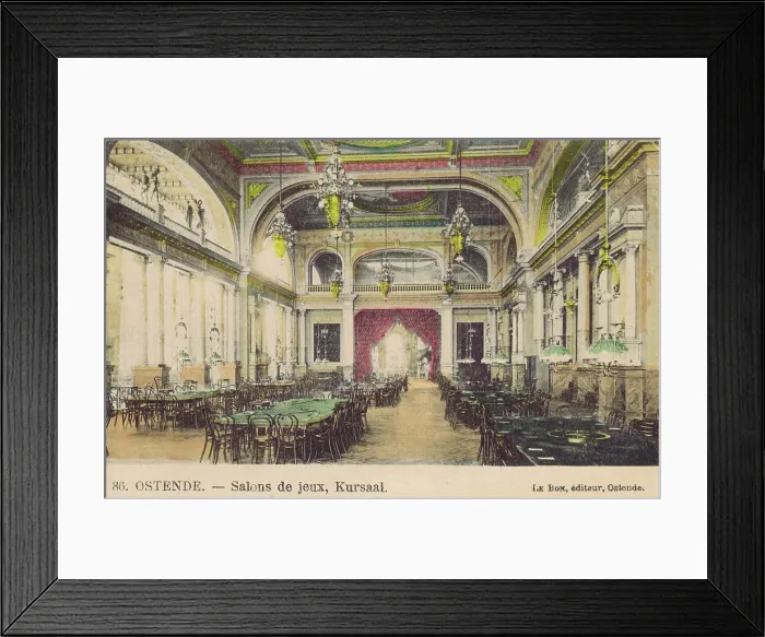 Framed Print : Interior of the Salon de Jeux in the Kursall Casino, Ostend Framed Print : Interior of the Salon de Jeux in the Kursall Casino, Ostend