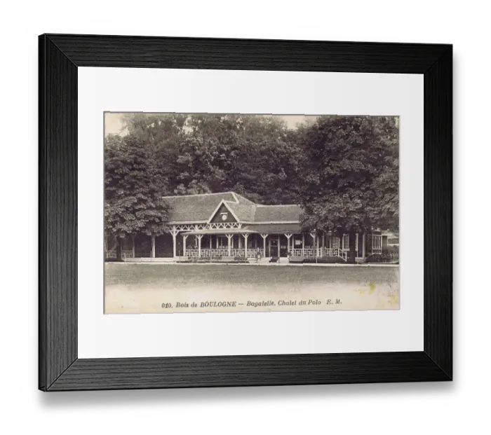 Framed Print : Chalet du Polo at Bagatelle in the Bois de Boulogne Framed Print : Chalet du Polo at Bagatelle in the Bois de Boulogne