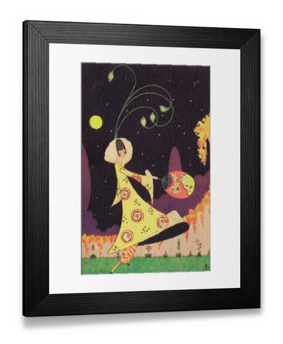 Framed Print : Art deco sketch by S. S. Longley, 1920s Framed Print : Art deco sketch by S. S. Longley, 1920s