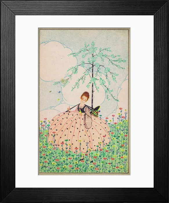 Framed Print : Art deco sketch by S. S. Longley, 1920s Framed Print : Art deco sketch by S. S. Longley, 1920s