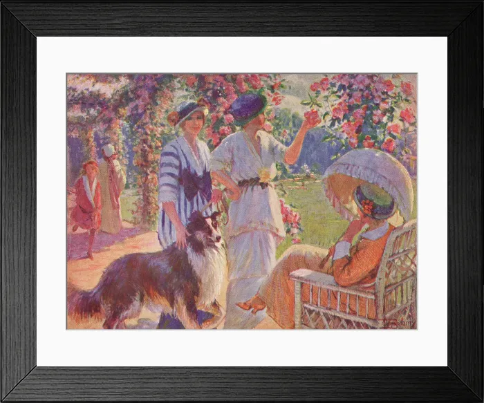 Framed Print : Rose pergolas - Rose garden at Bagatelle, Bois de Boulogne Framed Print : Rose pergolas - Rose garden at Bagatelle, Bois de Boulogne
