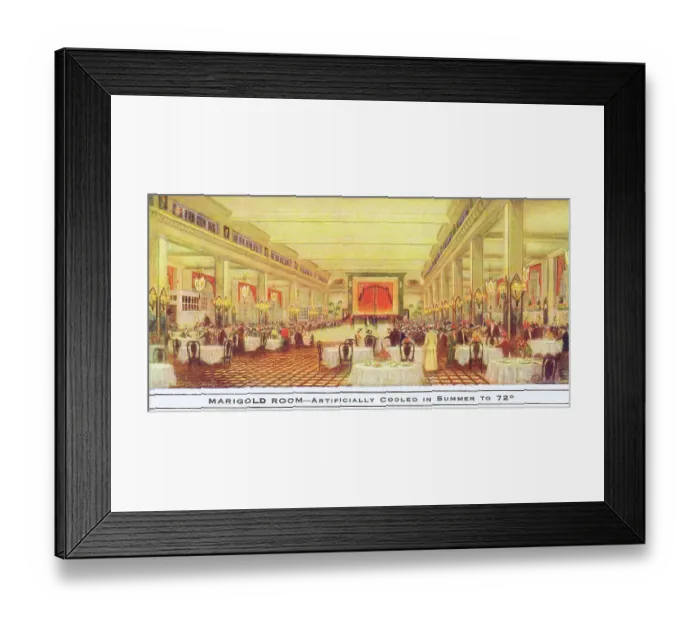 Framed Print : The Marigold Rooms in the Bismark Gardens, Chicago Framed Print : The Marigold Rooms in the Bismark Gardens, Chicago