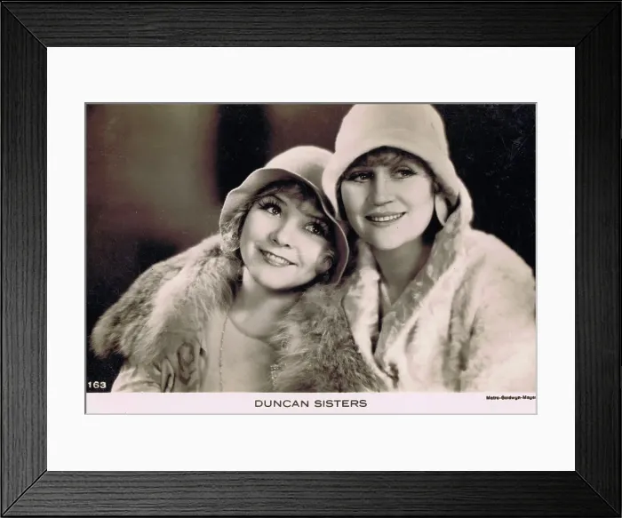 Framed Print : The famous American duo the Duncan Sisters, 1920s Framed Print : The famous American duo the Duncan Sisters, 1920s