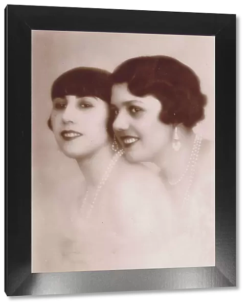 French duo the Irwin sisters, stars of the French music hall