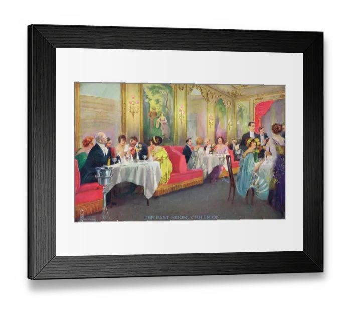 Framed Print : Interior of the East Room within the Criterion Restaurant Framed Print : Interior of the East Room within the Criterion Restaurant