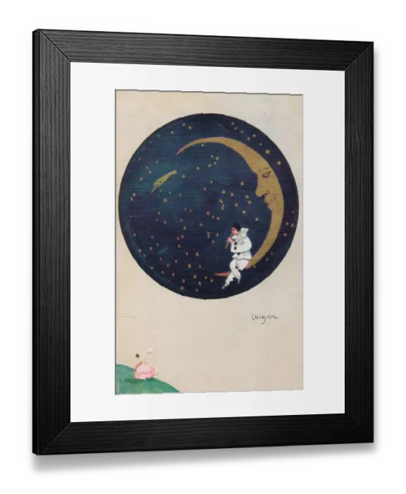 Framed Print : Postcard with illustration by Chiostri, 1920s Framed Print : Postcard with illustration by Chiostri, 1920s