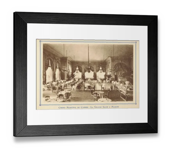 Framed Print : Casino Municipal de Cannes - La Grande Salle a Manager Framed Print : Casino Municipal de Cannes - La Grande Salle a Manager