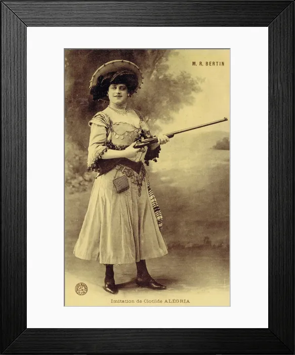 Framed Print : Impersonator M. R. Bertin in an imitation of Clotilde Algeria Framed Print : Impersonator M. R. Bertin in an imitation of Clotilde Algeria