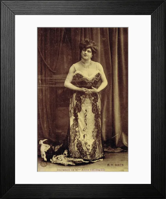 Framed Print : Impersonator M. R. Bertin in an imitation of Mme Anna Thibaud Framed Print : Impersonator M. R. Bertin in an imitation of Mme Anna Thibaud