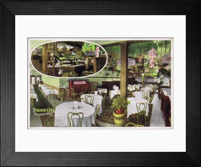 Framed Print : The interior of the famous Strand Cafe on Venice Beach Framed Print : The interior of the famous Strand Cafe on Venice Beach