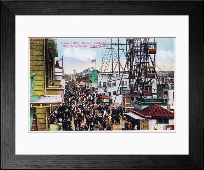 Framed Print : Pleasure Pier at Venice Beach, California Framed Print : Pleasure Pier at Venice Beach, California