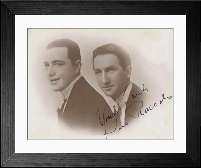 Framed Print : The Two Rascals, British variety performers, 1920s Framed Print : The Two Rascals, British variety performers, 1920s