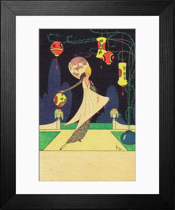 Framed Print : Art deco sketch by S. S. Longley, 1920s Framed Print : Art deco sketch by S. S. Longley, 1920s
