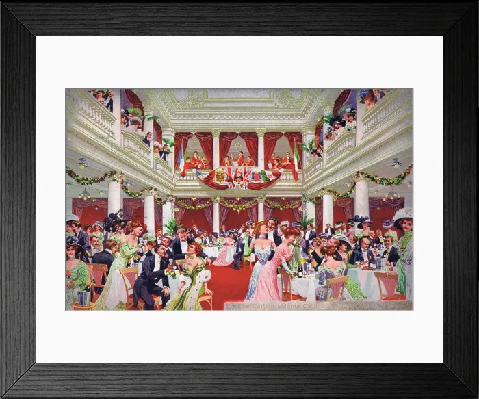 Framed Print : Interior of the Carlton Restaurant or Club in Monte Carlo Framed Print : Interior of the Carlton Restaurant or Club in Monte Carlo