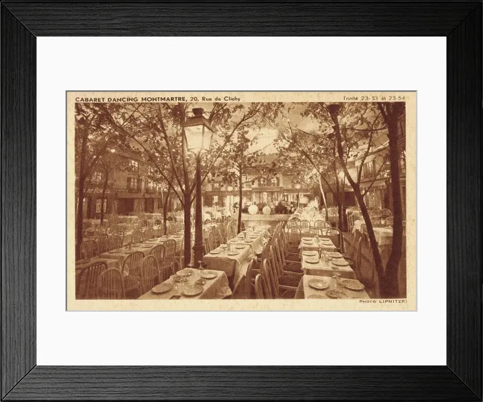 Framed Print : Cabaret and dancing venue - Montmartre - 20 Rue de Clichy