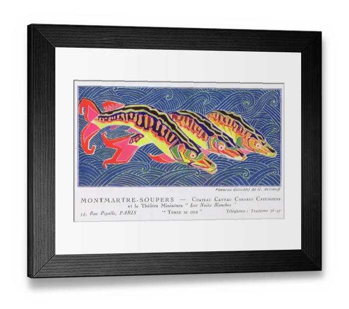 Framed Print : Montmarte Soupers at the Chateau Caveau Cabaret Caucasiens Framed Print : Montmarte Soupers at the Chateau Caveau Cabaret Caucasiens