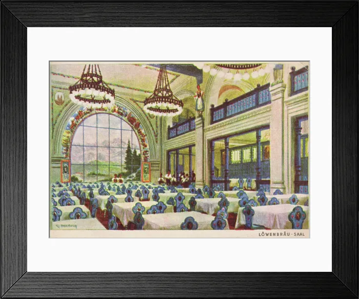 Framed Print : The Lowenbrau Saal in Vaterland, Berlin, 1920s Framed Print : The Lowenbrau Saal in Vaterland, Berlin, 1920s