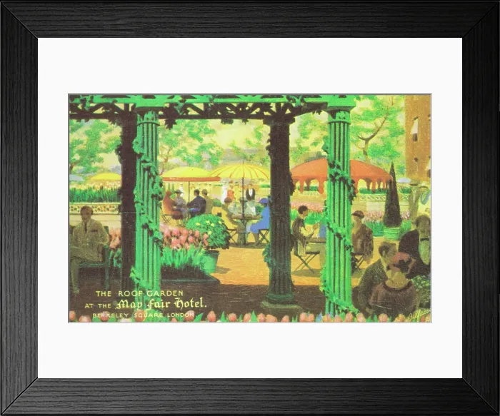 Framed Print : Roof Garden at the Mayfair Hotel, Berkeley Square, London Framed Print : Roof Garden at the Mayfair Hotel, Berkeley Square, London